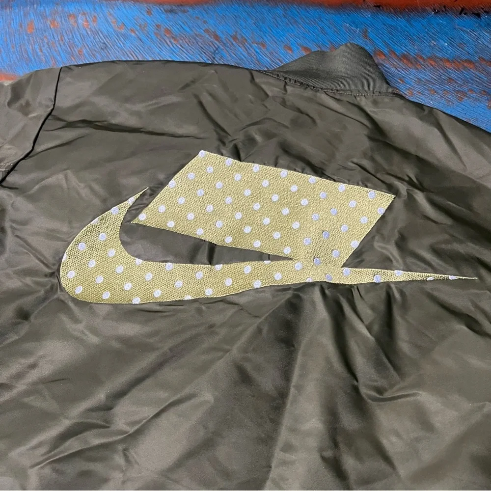 Nike NSW Insulated Long Varsity Bomber Jacket Green Camo Orange  Jacket small